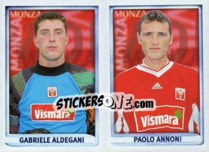 Cromo Aldegani / Annoni  - Calcio 1998-1999 - Merlin