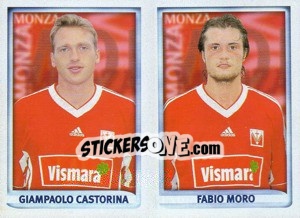 Cromo Castorina / Moro  - Calcio 1998-1999 - Merlin