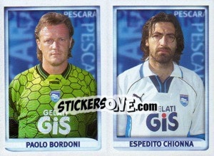 Cromo Bordoni / Chionna  - Calcio 1998-1999 - Merlin