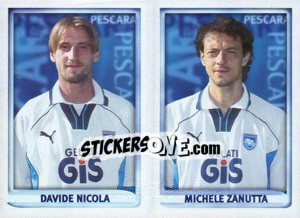 Sticker Nicola / Zanutta  - Calcio 1998-1999 - Merlin