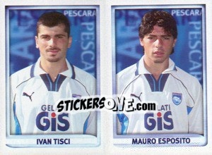 Figurina Tisci / Esposito  - Calcio 1998-1999 - Merlin
