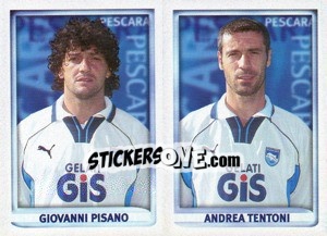 Figurina Pisano / Tentoni  - Calcio 1998-1999 - Merlin