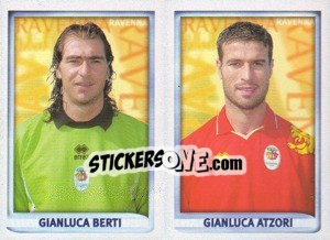 Figurina Berti / Atzori  - Calcio 1998-1999 - Merlin