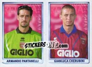 Figurina Pantanelli / Cherubini  - Calcio 1998-1999 - Merlin