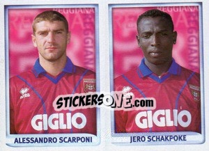 Figurina Scarponi / Schakpoke  - Calcio 1998-1999 - Merlin