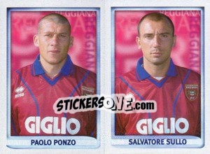 Figurina Ponzo / Sullo  - Calcio 1998-1999 - Merlin