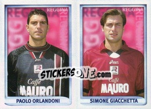 Sticker Orlandoni / Giacchetta  - Calcio 1998-1999 - Merlin