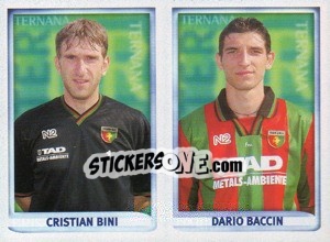 Sticker Bini / Baccin  - Calcio 1998-1999 - Merlin