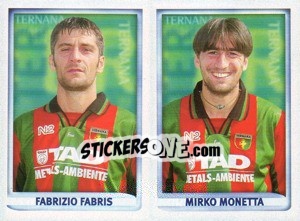 Sticker Fabris / Monetta  - Calcio 1998-1999 - Merlin