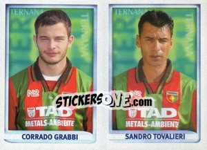 Cromo Grabbi / Tovalieri  - Calcio 1998-1999 - Merlin