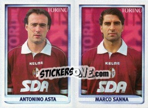 Cromo Asta / Sanna  - Calcio 1998-1999 - Merlin