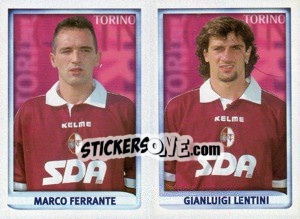 Sticker Ferrante / Lentini  - Calcio 1998-1999 - Merlin