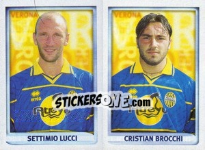 Figurina Lucci / Brocchi  - Calcio 1998-1999 - Merlin