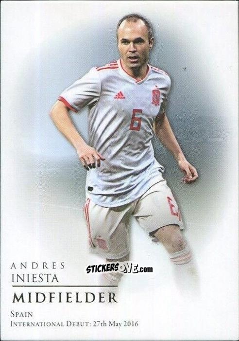 Figurina Andres Iniesta - World Football UNIQUE 2018
 n. 43 - Futera