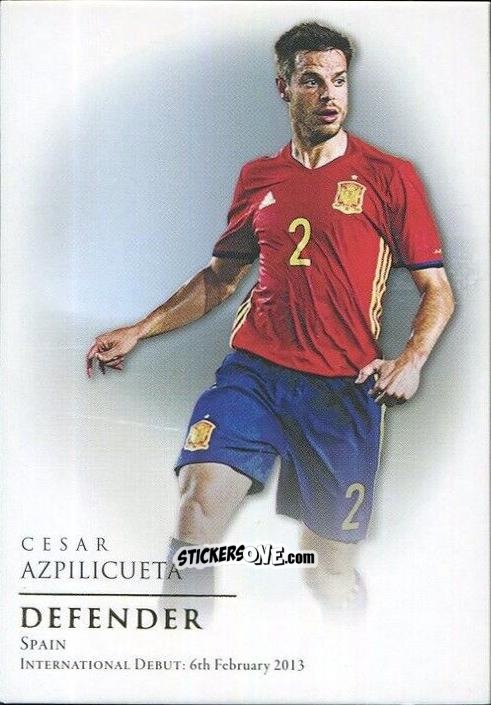 Figurina Cesar Azpilicueta - World Football UNIQUE 2018
 n. 10 - Futera
