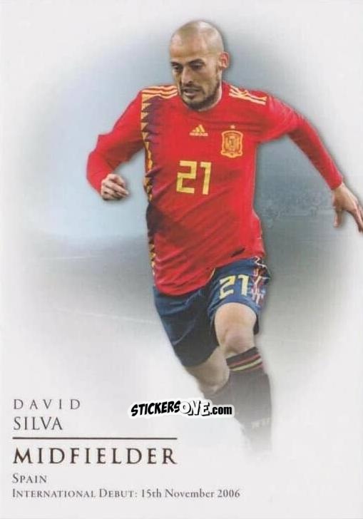 Figurina David Silva - World Football UNIQUE 2018
 n. 57 - Futera