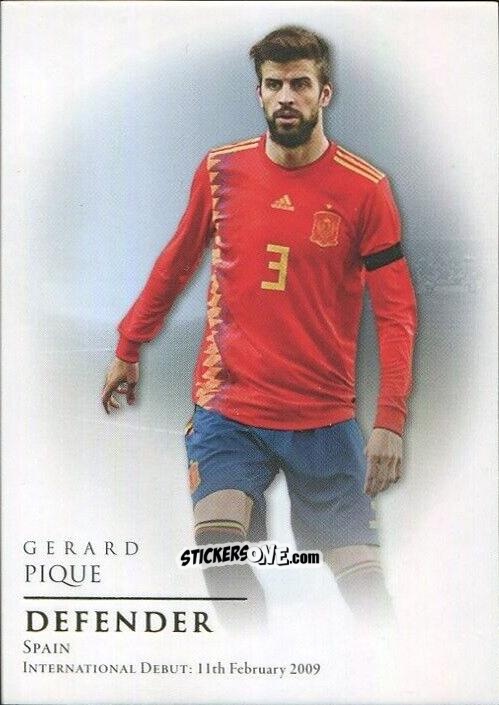 Figurina Gerard Pique - World Football UNIQUE 2018
 n. 21 - Futera