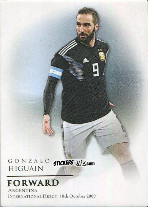 Figurina Gonzalo Higuain - World Football UNIQUE 2018
 n. 69 - Futera