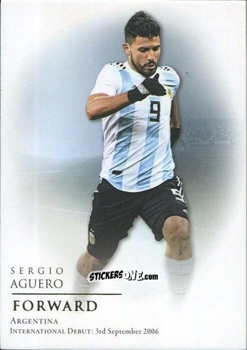 Figurina Sergio Aguero - World Football UNIQUE 2018
 n. 61 - Futera