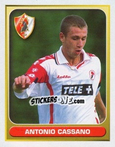 Figurina Antonio Cassano (Giovani Leoni) - Calcio 2000-2001 - Merlin