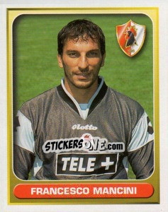 Sticker Francesco Mancini - Calcio 2000-2001 n. 33 - Merlin
