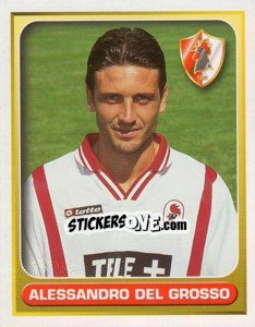 Sticker Alessandro del Grosso - Calcio 2000-2001 n. 36 - Merlin