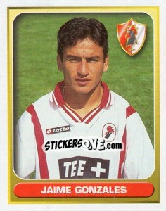 Figurina Jaime Gonzales - Calcio 2000-2001 - Merlin