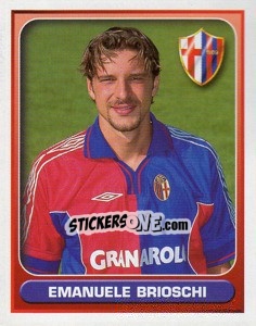 Figurina Emanuele Brioschi - Calcio 2000-2001 - Merlin