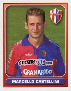 Sticker Marcello Castellini - Calcio 2000-2001 n. 61 - Merlin