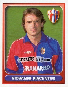 Sticker Giovani Piacentini - Calcio 2000-2001 n. 69 - Merlin