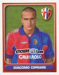 Sticker Giacomo Cipriani - Calcio 2000-2001 n. 72 - Merlin