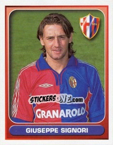 Sticker Giuseppe Signori - Calcio 2000-2001 n. 75 - Merlin