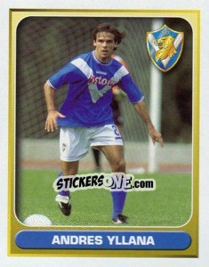 Sticker Andres Yllana (Superstar) - Calcio 2000-2001 n. 81 - Merlin