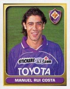 Sticker Manuel Rui Costa - Calcio 2000-2001 n. 116 - Merlin