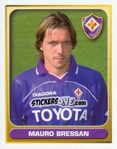 Cromo Mauro Bressan - Calcio 2000-2001 - Merlin