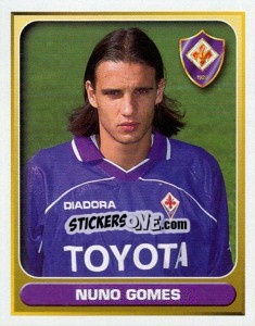 Sticker Nuno Gomes - Calcio 2000-2001 n. 122 - Merlin