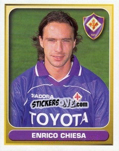 Sticker Enrico Chiesa - Calcio 2000-2001 n. 123 - Merlin