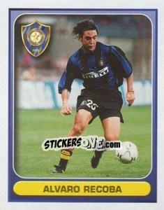 Figurina Alvaro Recoba (Superstar) - Calcio 2000-2001 - Merlin