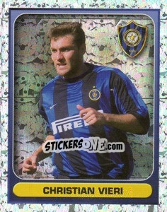 Sticker Christian Vieri (Il Bomber) - Calcio 2000-2001 n. 132 - Merlin