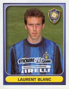 Cromo Laurent Blanc - Calcio 2000-2001 - Merlin