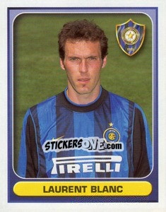 Sticker Laurent Blanc - Calcio 2000-2001 n. 134 - Merlin