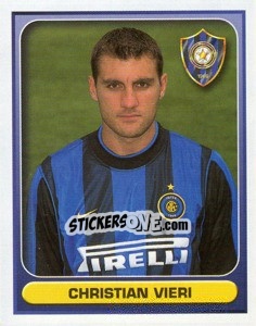 Sticker Christian Vieri - Calcio 2000-2001 n. 149 - Merlin