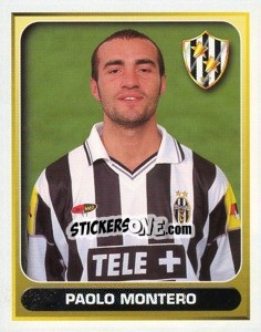 Figurina Paolo Montero - Calcio 2000-2001 - Merlin