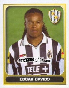 Figurina Edgar Davids - Calcio 2000-2001 - Merlin