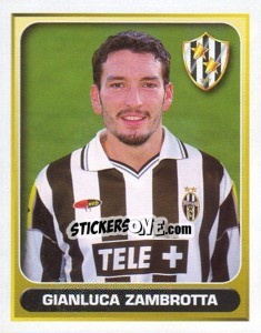 Sticker Gianluca Zambrotta - Calcio 2000-2001 n. 170 - Merlin