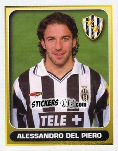 Sticker Alessandro del Piero - Calcio 2000-2001 n. 172 - Merlin