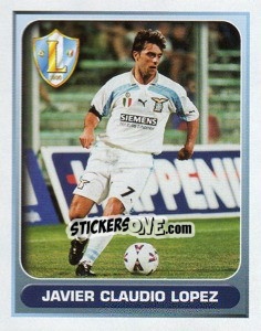 Figurina Javier Claudio Lopez (Superstar) - Calcio 2000-2001 - Merlin