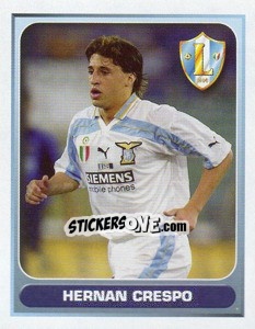 Sticker Hernan Crespo (Superstar) - Calcio 2000-2001 n. 181 - Merlin