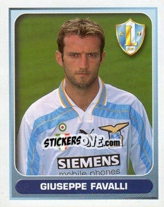 Cromo Giuseppe Favalli - Calcio 2000-2001 - Merlin