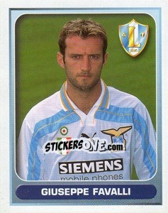Sticker Giuseppe Favalli - Calcio 2000-2001 n. 186 - Merlin